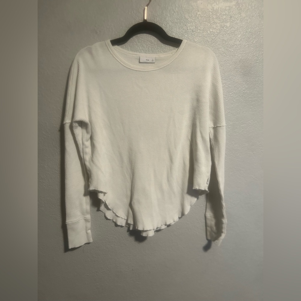 Tna aritzia waffle knit long sleeve